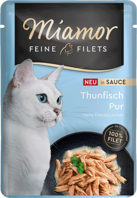 MIAMOR Fine Filets Tuńczyk w sosie - mokra karma dla kota - 100g - Galeria zdjęcie 1