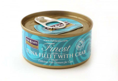FISH4CATS Filet tuńczyka z krabem - mokra karma dla kota - 70g - Galeria zdjęcie 1