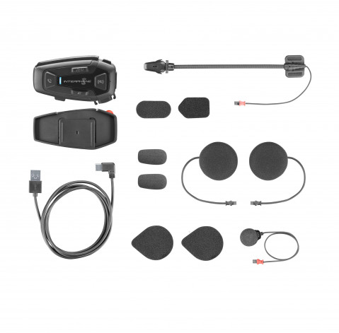 Intercom motocyklowy INTERPHONE U-COM 8R, komplet na 1 kask - Galeria zdjęcie 7