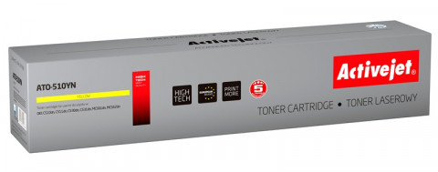 Activejet ATO-510YN Toner do drukarki OKI, Zamiennik OKI 44469722; Supreme; 5000 stron; żółty. - Galeria zdjęcie 1