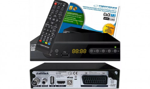 ESPERANZA TUNER DVB-T2 H.265/HEVC EV106R - Galeria zdjęcie 2