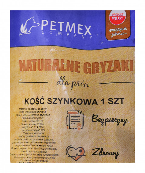 Gryzak dla psów PETMEX Kość szynkowa 1szt - Galeria zdjęcie 3