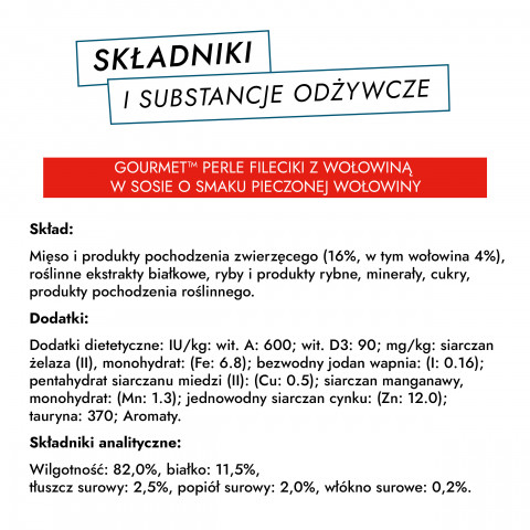 GOURMET Perle Gravy Delight Fileciki w smakowitym sosie - wołowina i kurczak - 4x85g - Galeria zdjęcie 11