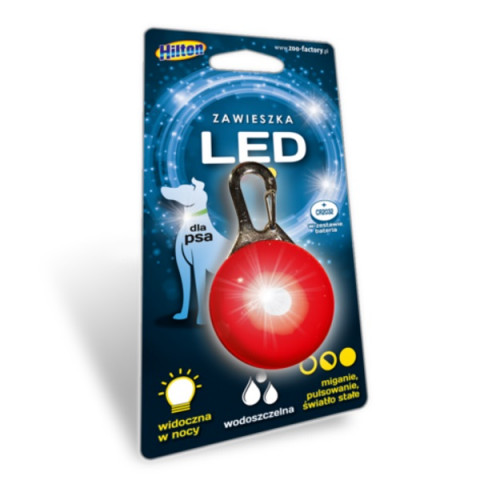 HILTON LED Zawieszka Silikonowa 2,0x3,1x5,5cm dla psa - Galeria zdjęcie 2