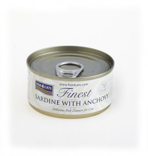 FISH4CATS Sardynka z anchois - mokra karma dla kota - 70g - Galeria zdjęcie 1