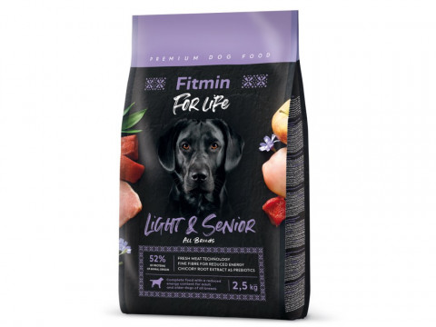 FITMIN For Life Light & Senior - sucha karma dla psa - 2,5kg - Galeria zdjęcie 1