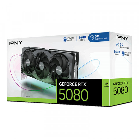 Karta graf. PNY GeForce RTX 5080 16GB OC 3-FAN - Galeria zdjęcie 10