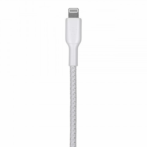 Kabel Belkin BoostCharge Braided Lightning to USB-A Cable 2m oplot White - Galeria zdjęcie 3