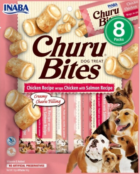 INABA Churu Bite Kurczak i łosoś - przysmak dla psa 3x(8x12 g) + 8x12 g GRATIS! - Galeria zdjęcie 4