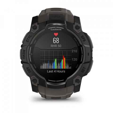 Zegarek Garmin Instinct 3 – 50 mm AMOLED Black met charcoal band - Galeria zdjęcie 6