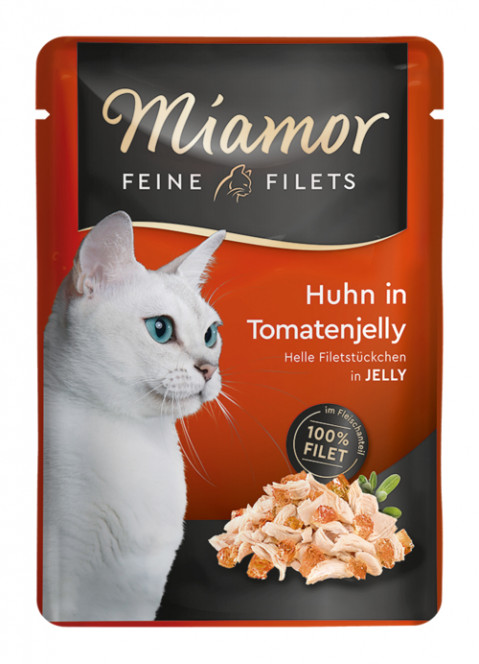 MIAMOR Feine Filets kurczak w pomidrowej galaretce - mokra karma dla kota - 100g - Galeria zdjęcie 1