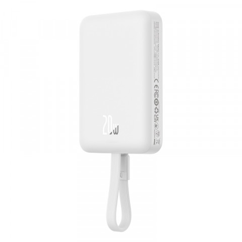 Powerbank Baseus Magnetic Mini Air Wireless 10000mAh 20W+kabel lightning (biały) - Galeria zdjęcie 4