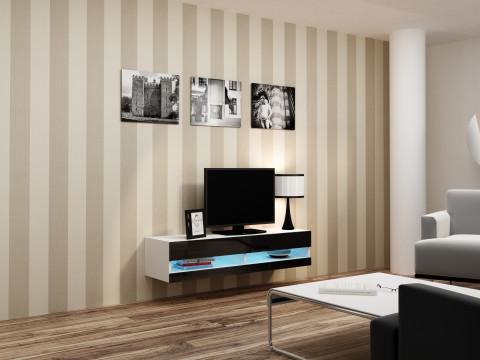 Zestaw meblowy VIGO NEW 13 biały/czarny połysk - Galeria zdjęcie 2