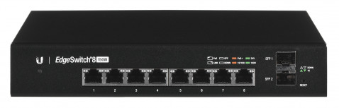 Switch Ubiquiti EdgeSwitch 8 PoE 10p PoE ( PoE+: 8;) 130W Managed Gigabit - Galeria zdjęcie 1