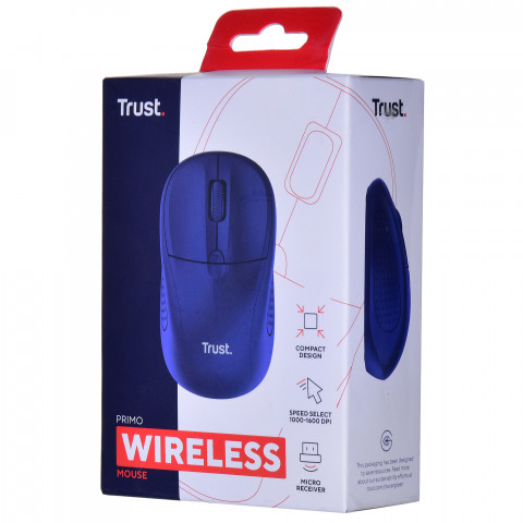 Mysz TRUST Primo Wireless Mouse matt dark blue (24796) - Galeria zdjęcie 11