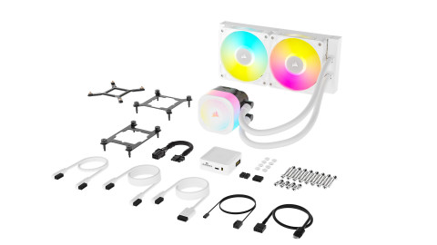 CORSAIR iCUE LINK TITAN 240 RX RGB White AIO, 240mm Radiator, Liquid CPU Cooler - Galeria zdjęcie 5