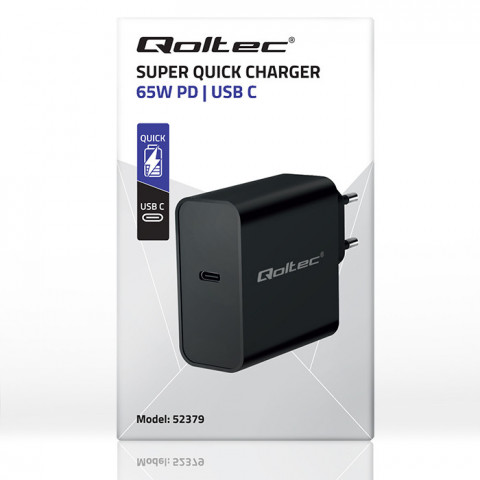 QOLTEC ŁADOWARKA SUPER QUICK PD | 1XUSB-C | 65W - Galeria zdjęcie 8