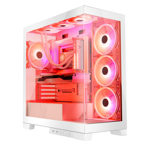 MODECOM OBUDOWA VOLCANO SPACE APEX ARGB MIDI WHITE - Galeria zdjęcie 1