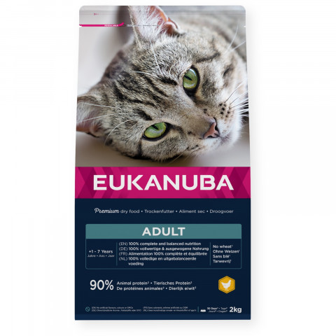 EUKANUBA Adult Kurczak - sucha karma dla kota - 2kg - Galeria zdjęcie 1