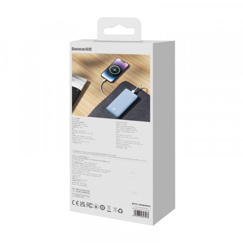 BASEUS POWERBANK AIRPOW 10000MAH 20W (NIEBIESKI) - Galeria zdjęcie 9