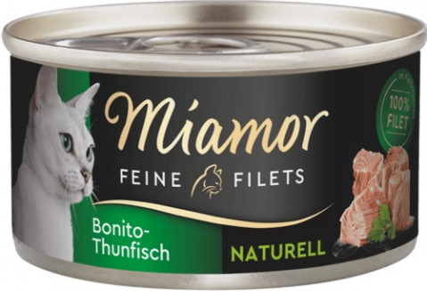 MIAMOR Feine Filets Naturell Tuńczyk bonito - mokra karma dla kota - 80g - Galeria zdjęcie 1