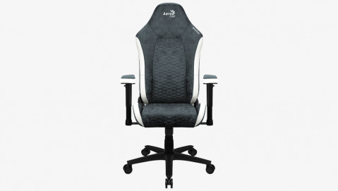 FOTEL AEROCOOL CROWN AeroSuede STEEL BLUE - Galeria zdjęcie 1