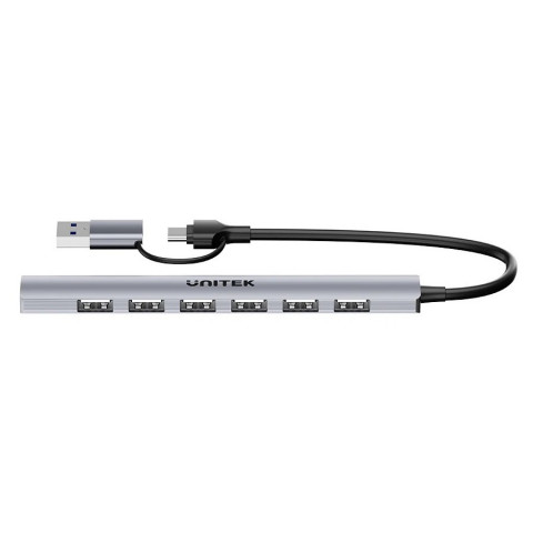 UNITEK HUB USB-A/C 7W1 USB-A 5 GBPS - Galeria zdjęcie 2