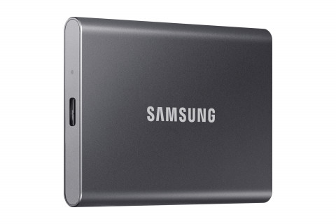 Dysk zewnętrzny SSD Samsung T7 (1TB; USB 3.2; szary; MU-PC1T0T/WW) - Galeria zdjęcie 2