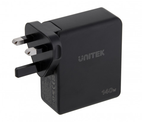 UNITEK ŁADOWARKA GAN 2X USB-C, USB-A, 140W - Galeria zdjęcie 9