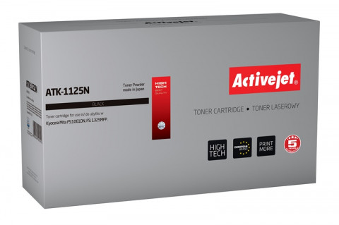 Activejet ATK-1125N Toner do drukarki Kyocera, Zamiennik Kyocera TK-1125; Supreme; 2100 stron; czarny. - Galeria zdjęcie 1