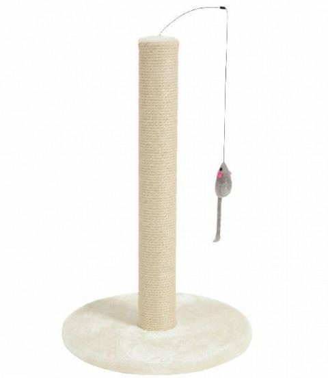 Zolux Drapak słupek z zabawką dla kota - beżowy - 48 cm - Galeria zdjęcie 1