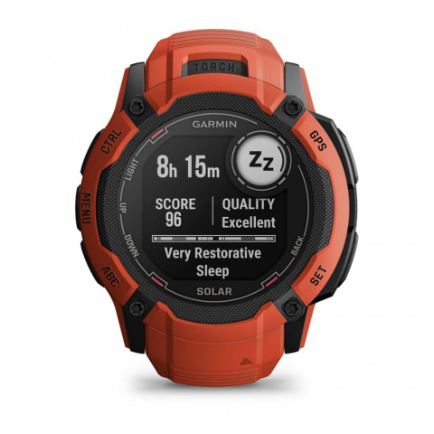 Zegarek sportowy Garmin Instinct 2X SOLAR Czerwony - Galeria zdjęcie 8