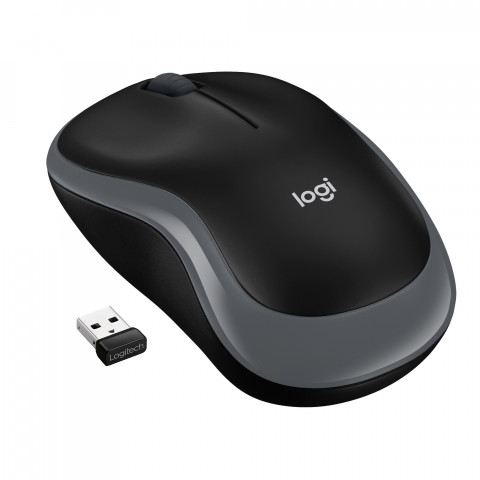 Mysz Logitech M185 bezprzewodowa, szara - Galeria zdjęcie 2