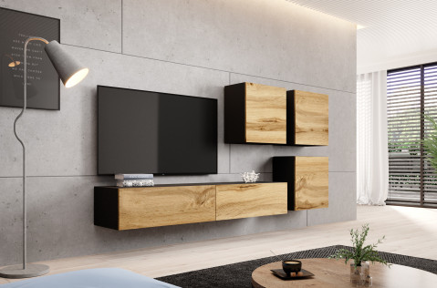 Zestaw meblowy VIGO 23 czarny/dąb wotan - Galeria zdjęcie 1