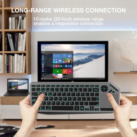 TECHLY BEZPRZEWODOWA KLAWIATURA DUALNA BT/RF TOUCH - Galeria zdjęcie 7