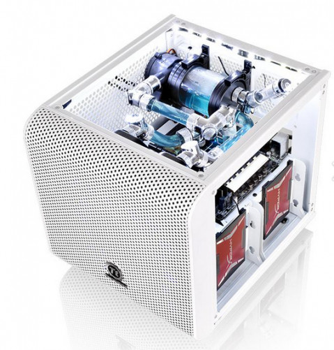 Obudowa Thermaltake Core V1 MiniITX Window-Snow Ed. - Galeria zdjęcie 8