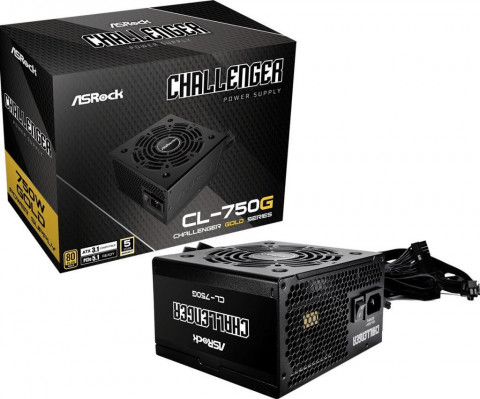 Zasilacz ASRock CHALLENGER 750W 80 Plus Gold (90-UXC075-GNEAAA) - Galeria zdjęcie 1