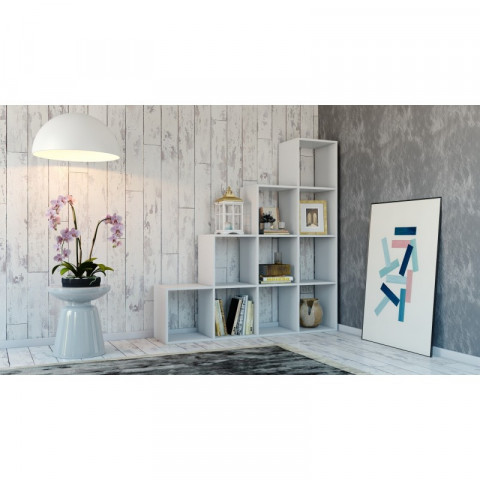 REGAŁ SCHODKOWY STEP RS-40 BIAŁY - Galeria zdjęcie 3