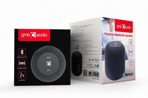 GEMBIRD PRZENOŚNY GŁOŚNIK BLUETOOTH CZARNY - Galeria zdjęcie 2