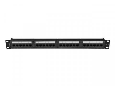 LANBERG PATCH PANEL 24 PORT 1U 19" KAT.6A UTP - Galeria zdjęcie 2
