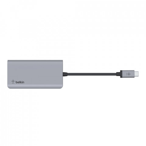 Hub Belkin Connect USB-C 4-in-1 Multiport Adapter 1x4k HDMI/2xUSB-A/1xUSB-C PD3.0 Grey - Galeria zdjęcie 5