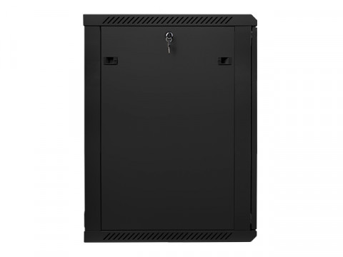 Lanberg szafa instalacyjna wisząca 19'' 18U 600x600mm czarna (drzwi szklane) - Galeria zdjęcie 3