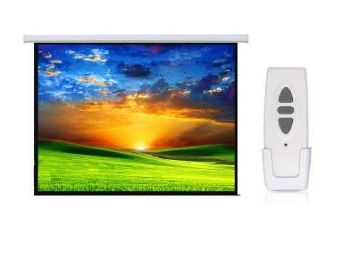 MACLEAN EKRAN PROJEKCYJNY ELEKTRYCZNY 100" 200X150 4:3 ŚCIANA LUB SUFIT MC-592 - Galeria zdjęcie 2