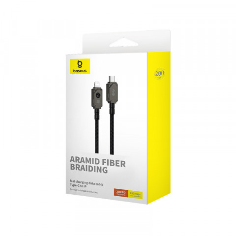 Kabel Baseus Unbreakable USB C-IP 20W 2m (czarny) - Galeria zdjęcie 7