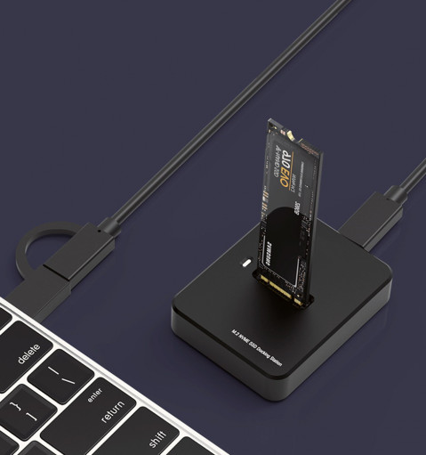 GEMBIRD STACJA DOKUJĄCA M.2 SATA I NVME SSD CZARNA - Galeria zdjęcie 7