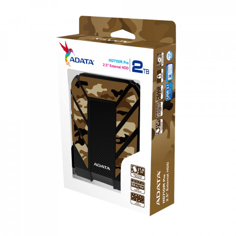 Dysk zewnętrzny HDD ADATA HD710M PRO AHD710MP-2TU31-CCF (2TB; 2.5"; USB 3.2; military) - Galeria zdjęcie 5