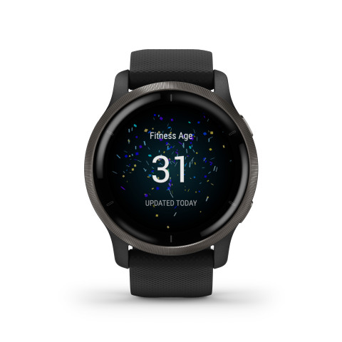 Zegarek Garmin Venu 2 (45 mm) Slate Stainless Steel Bezel / Black Case / Silicone Band - Galeria zdjęcie 18
