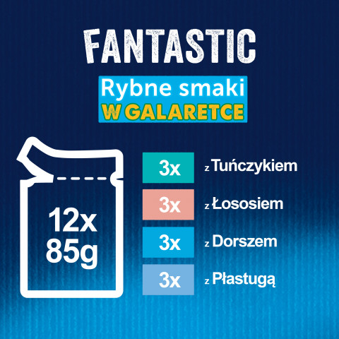 FELIX Fantastic Ryba - mokra karma dla kota - 12x85g - Galeria zdjęcie 5
