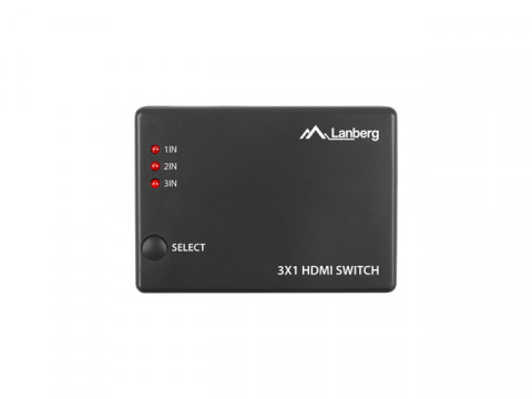 LANBERG SWITCH VIDEO 3X HDMI + PORT MICRO USB - Galeria zdjęcie 1