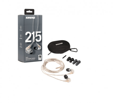 Shure SE215-CL-EFS - Słuchawki douszne, odłączany kabel, przezroczyste - Galeria zdjęcie 3